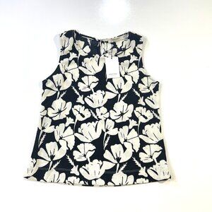 NWT astrologie floral tank, black/cream, size small petite